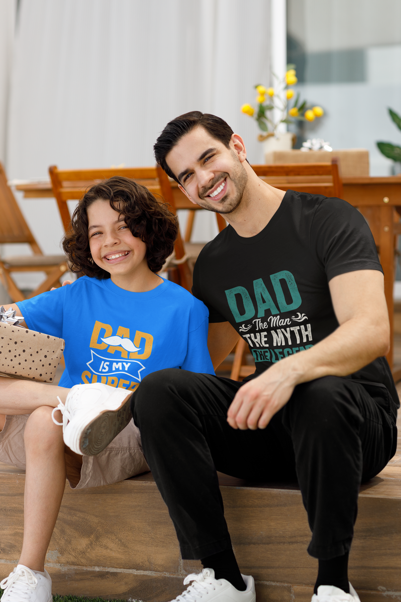 Dad The Man the Myth - Premium Father's Day T-shirt