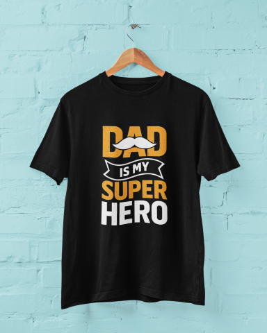 Dad is My Super Hero - Premium Father's Day T-shirt