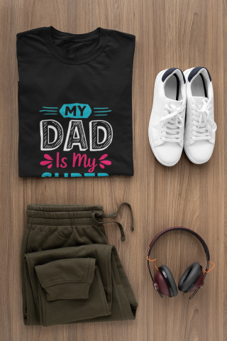 My Dad is My Super Hero - Premium Father's Day T-shirt