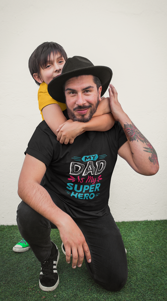 My Dad is My Super Hero - Premium Father's Day T-shirt