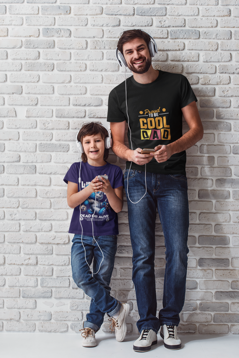 Proud to be Cool Dad - Premium Father's Day T-shirt
