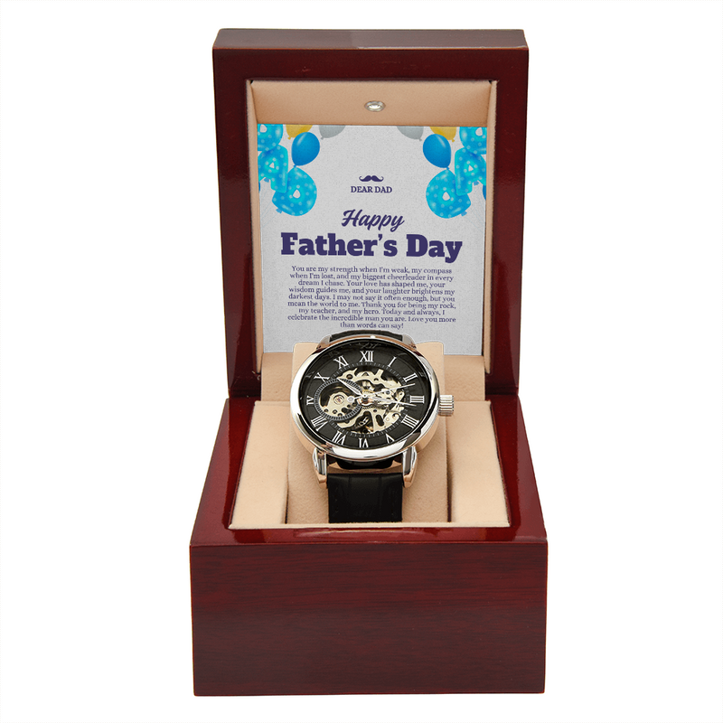 Luxury Skeleton Dial Men's Automatic Watch – Perfect Father's Day Gift