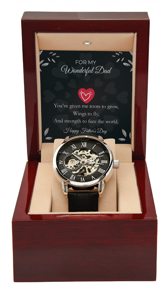 Luxury Skeleton Automatic Watch – Gift for My Wonderful Dad