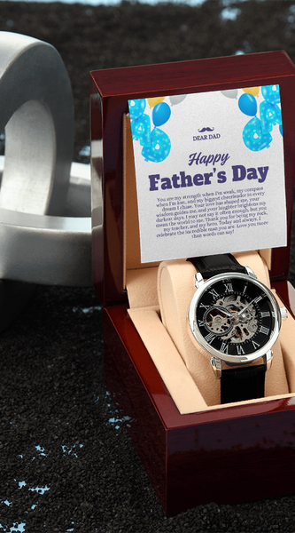 Luxury Skeleton Dial Men's Automatic Watch – Perfect Father's Day Gift