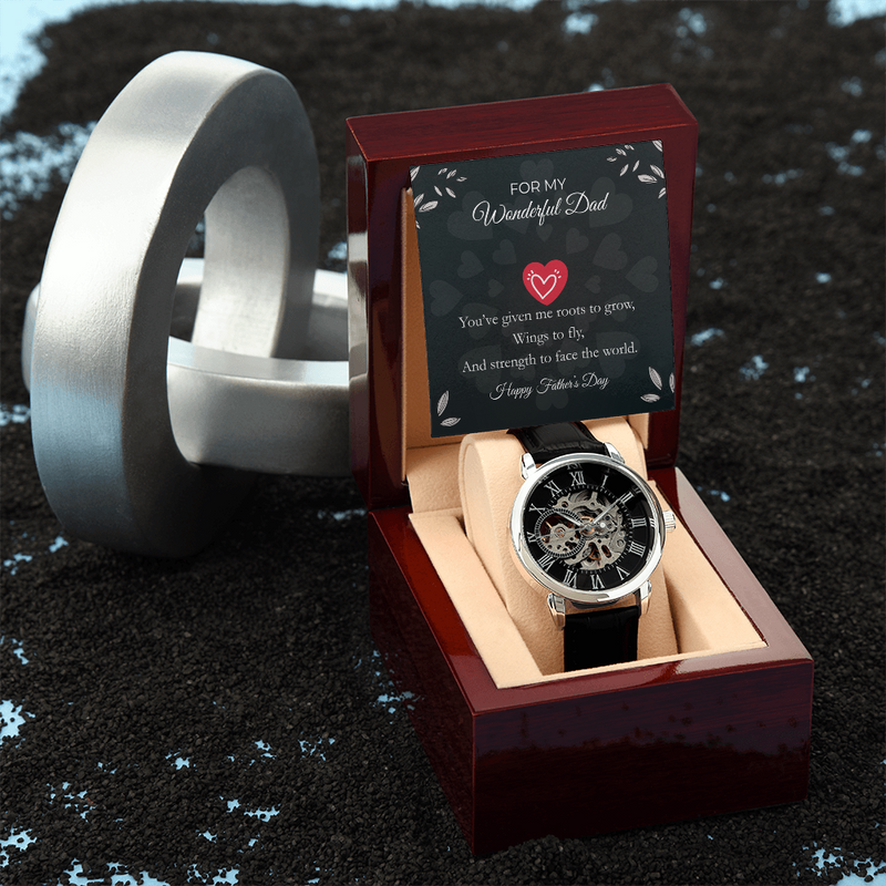 Luxury Skeleton Automatic Watch – Gift for My Wonderful Dad