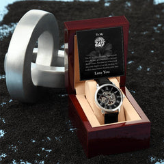 Luxury Automatic Skeleton Watch – To My Super Dad Gift Set