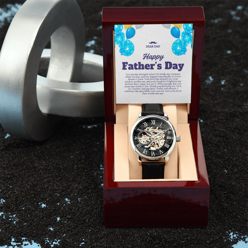 Luxury Skeleton Dial Men's Automatic Watch – Perfect Father's Day Gift