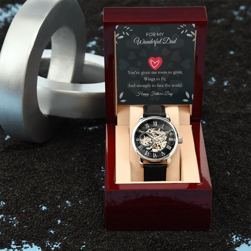 Luxury Skeleton Automatic Watch – Gift for My Wonderful Dad