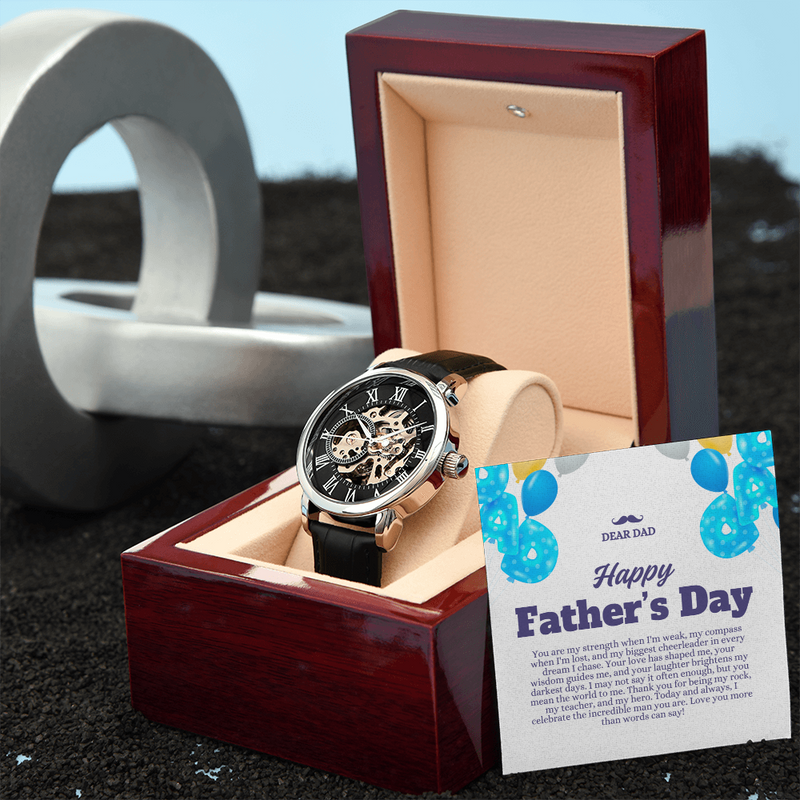 Luxury Skeleton Dial Men's Automatic Watch – Perfect Father's Day Gift