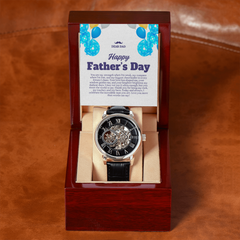 Luxury Skeleton Dial Men's Automatic Watch – Perfect Father's Day Gift