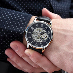Luxury Skeleton Dial Watch – To My Lovely Dad Gift Set