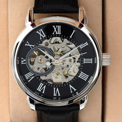 Luxury Skeleton Dial Men's Automatic Watch – Perfect Father's Day Gift