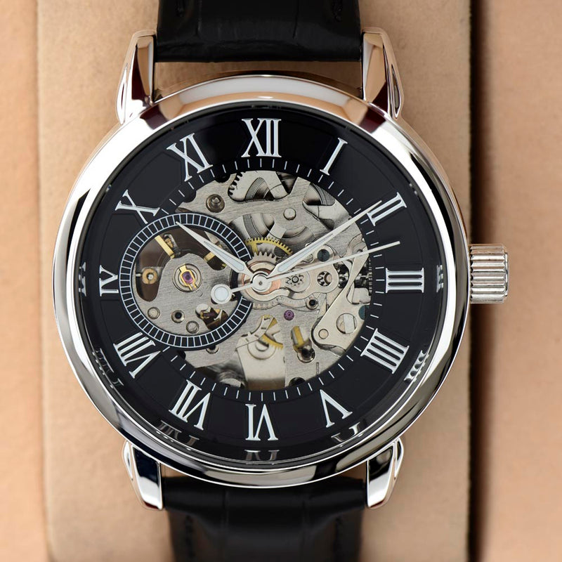 Luxury Skeleton Dial Men's Automatic Watch – Perfect Father's Day Gift