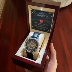 Luxury Skeleton Automatic Watch – Gift for My Wonderful Dad