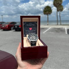 Luxury Skeleton Automatic Watch – Gift for My Wonderful Dad