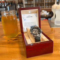 Luxury Skeleton Dial Watch – To My Lovely Dad Gift Set