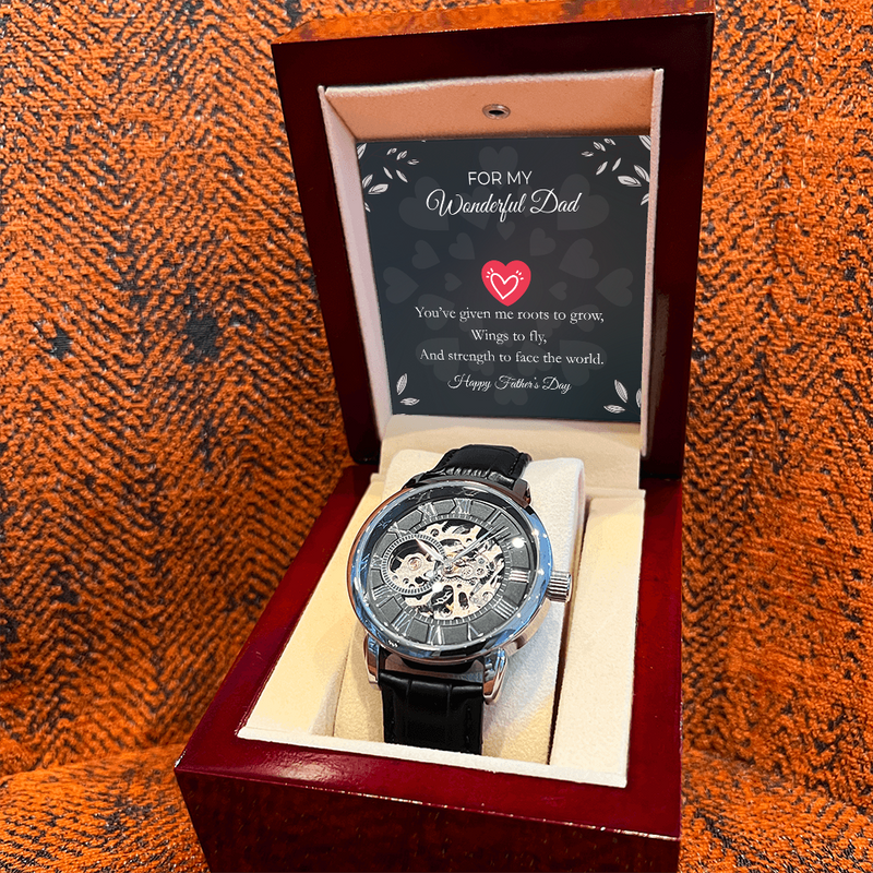 Luxury Skeleton Automatic Watch – Gift for My Wonderful Dad