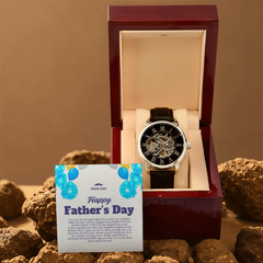 Luxury Skeleton Dial Men's Automatic Watch – Perfect Father's Day Gift