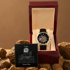 Luxury Automatic Skeleton Watch – To My Super Dad Gift Set
