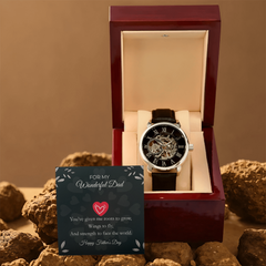 Luxury Skeleton Automatic Watch – Gift for My Wonderful Dad