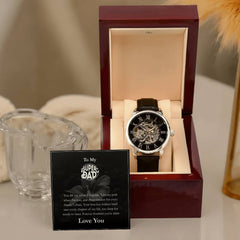 Luxury Automatic Skeleton Watch – To My Super Dad Gift Set