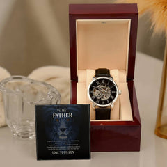 Skeleton Dial Men’s Watch – To My Brave Dad Special Edition