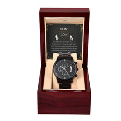 Black Chronograph Watch – I Love You Dad Keepsake