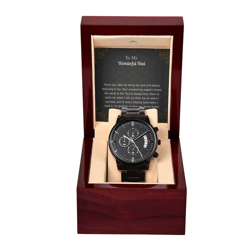 Luxury Black Watch – For My Wonderful Dad Edition