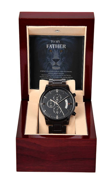 Men’s Chronograph Watch – To My Brave Dad Gift Set