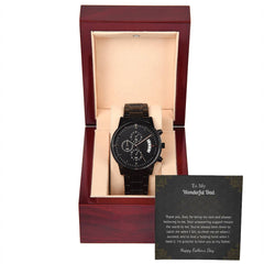 Luxury Black Watch – For My Wonderful Dad Edition