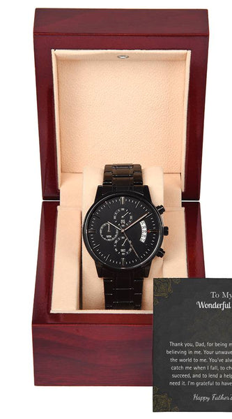 Luxury Black Watch – For My Wonderful Dad Edition