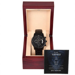 Men’s Chronograph Watch – To My Brave Dad Gift Set