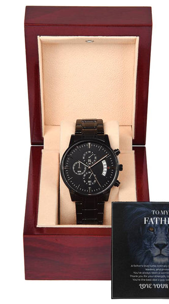 Men’s Chronograph Watch – To My Brave Dad Gift Set