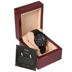 Black Chronograph Watch – I Love You Dad Keepsake