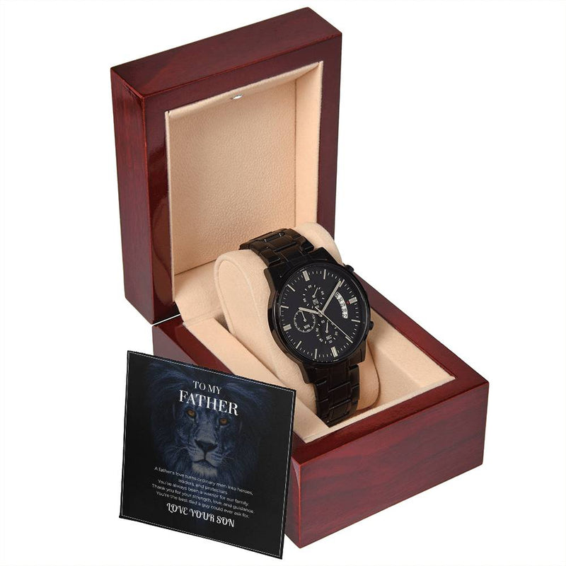 Men’s Chronograph Watch – To My Brave Dad Gift Set