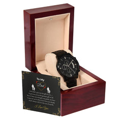 Black Chronograph Watch – I Love You Dad Keepsake