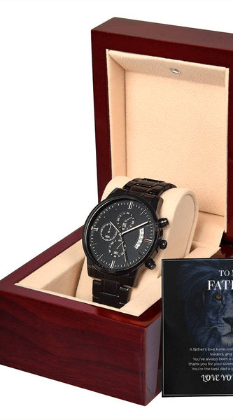 Men’s Chronograph Watch – To My Brave Dad Gift Set