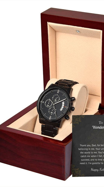 Luxury Black Watch – For My Wonderful Dad Edition