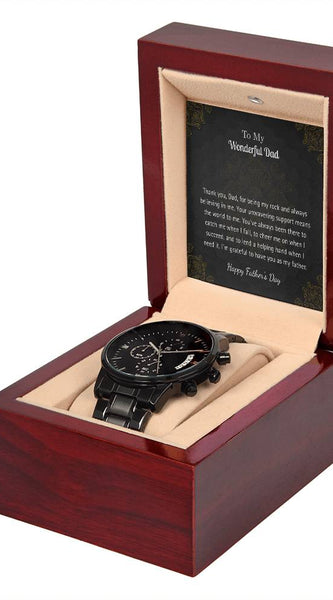Luxury Black Watch – For My Wonderful Dad Edition