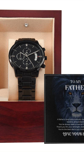 Men’s Chronograph Watch – To My Brave Dad Gift Set