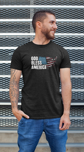God Bless America T-Shirt – 4th of July Patriotic Tee Unisex USA