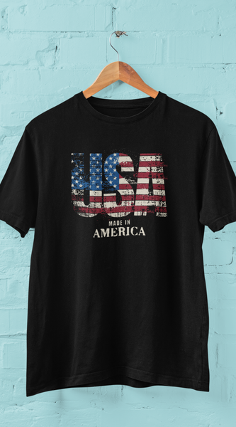 USA Made in America T-Shirt – Patriotic 4th of July Unisex Tee