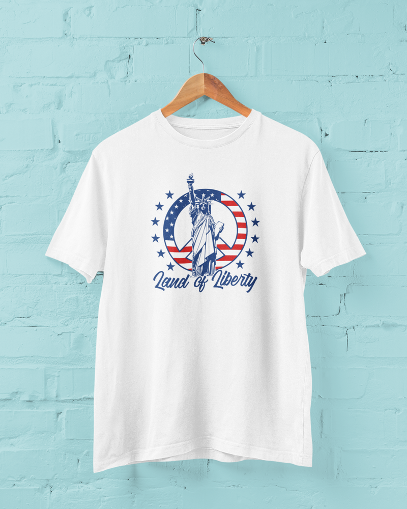 Land of Liberty T-Shirt – USA Patriotic 4th of July Unisex Tee
