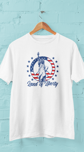 Land of Liberty T-Shirt – USA Patriotic 4th of July Unisex Tee