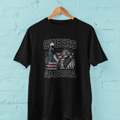 Cheers America T-Shirt – 4th of July USA Unisex Patriotic Tee