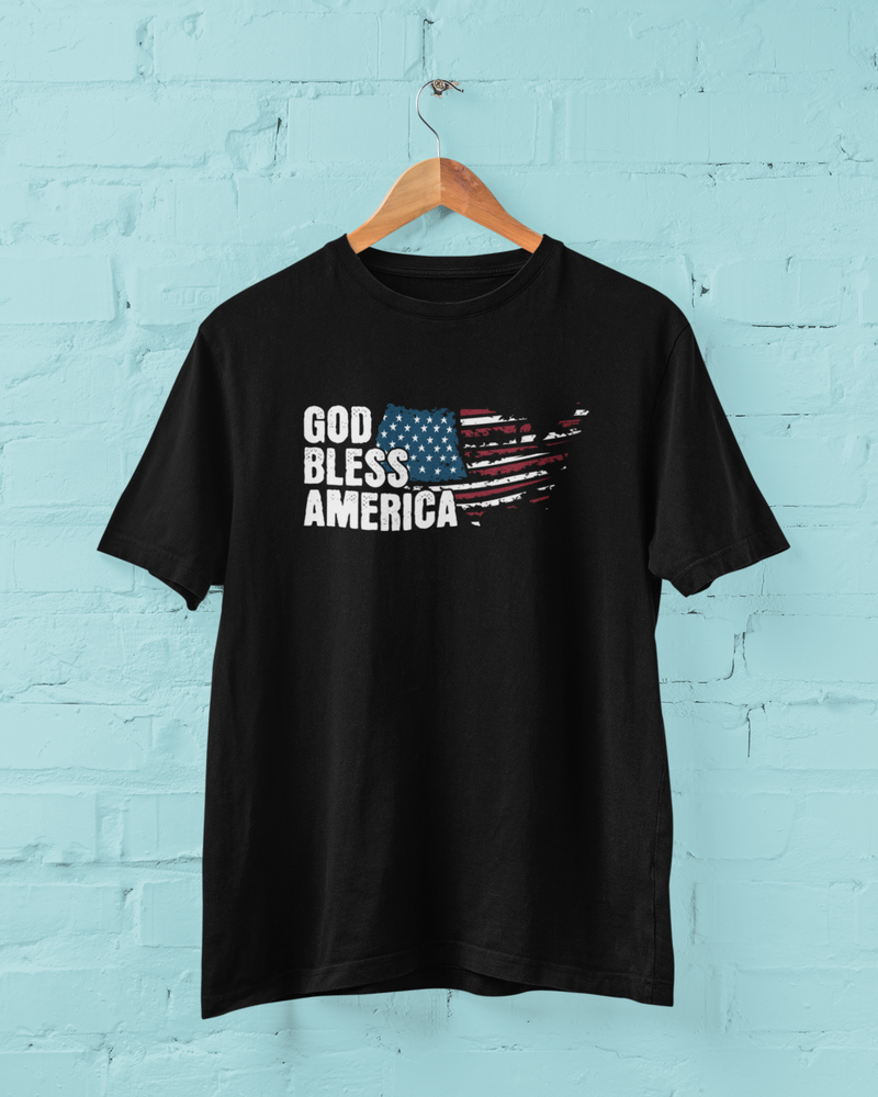 God Bless America T-Shirt – 4th of July Patriotic Tee Unisex USA