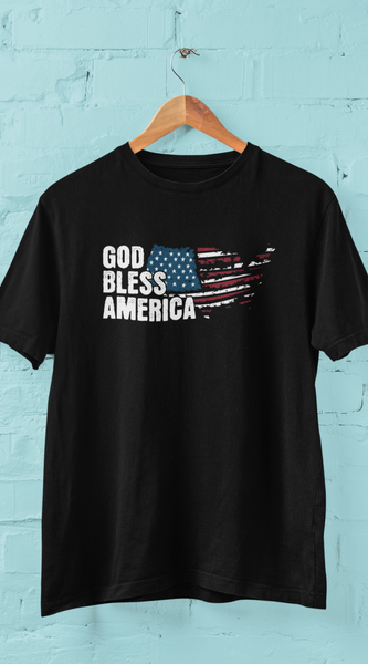 God Bless America T-Shirt – 4th of July Patriotic Tee Unisex USA