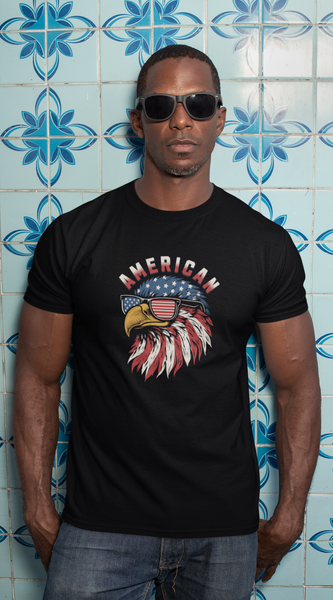 American T-Shirt – Patriotic USA Tee for 4th of July Celebration
