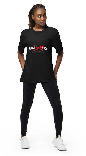 Unlimited Empowering Unisex performance crew neck t-shirt
