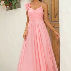 Asymmetrical Ruched Slit Dress